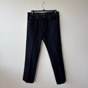 Old Navy Authentic Jeans Men’s Jeans Black 34x32 Straight 100% Cotton Mid-Rise